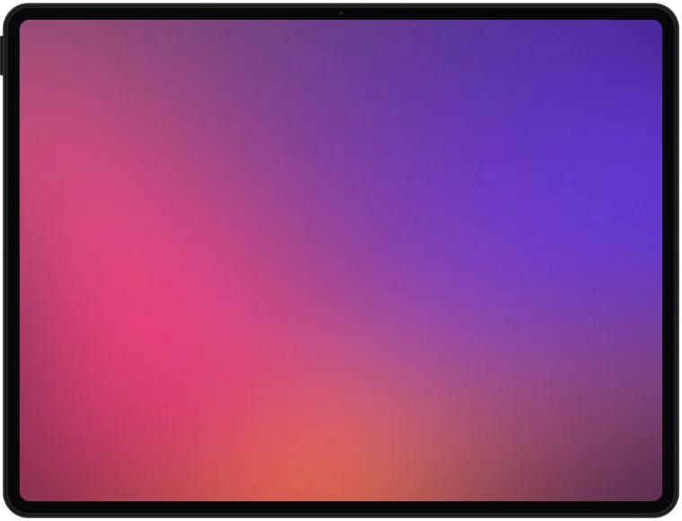 iPad Pro 13" — Landscape mockup
