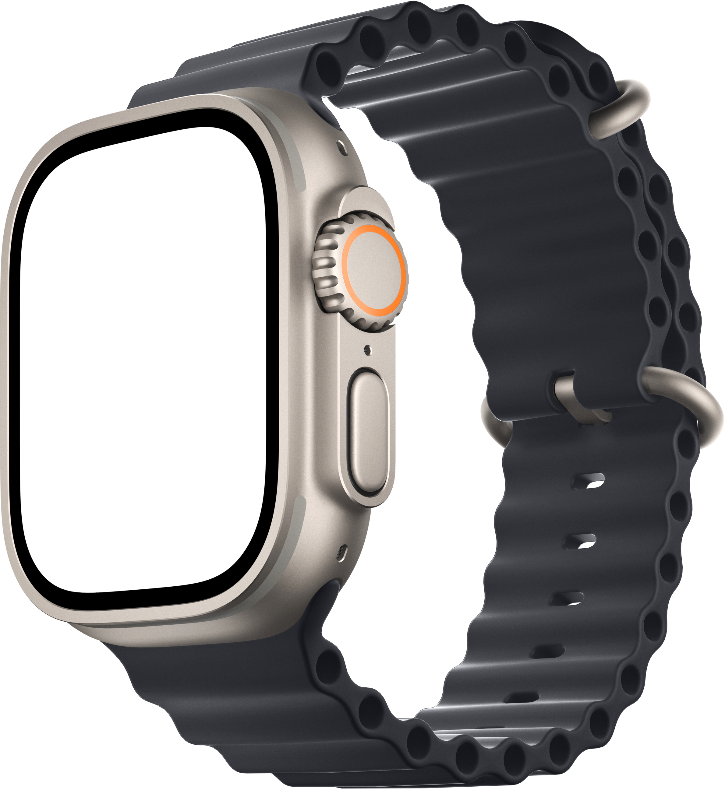 Apple Watch Ultra — Midnight Ocean — Front mockup