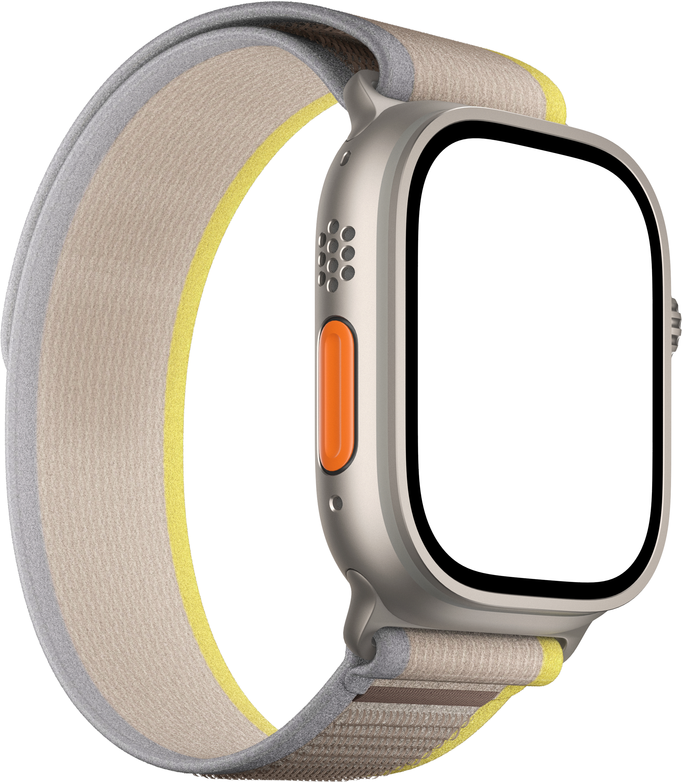 Apple Watch Ultra — Yellow Trail — Right mockup