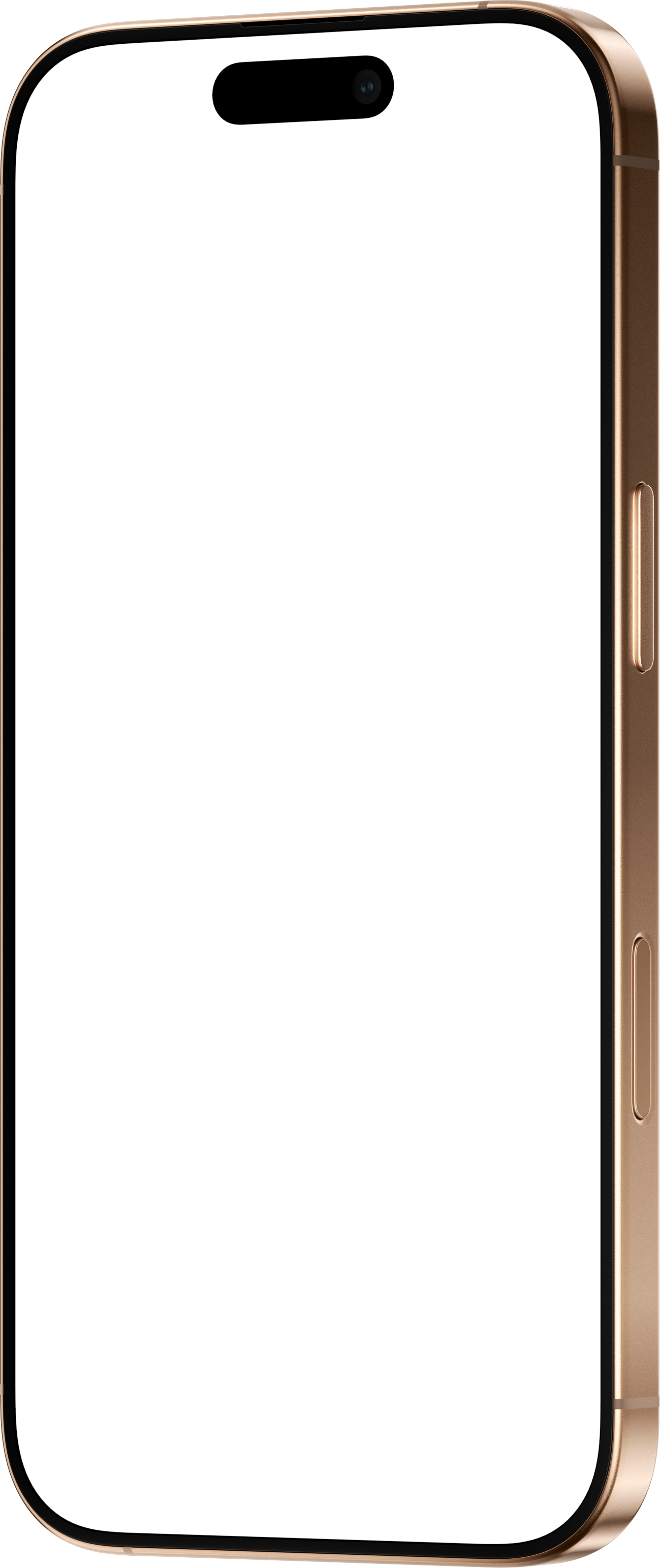 iPhone 16 Pro — Desert Titanium — Front mockup