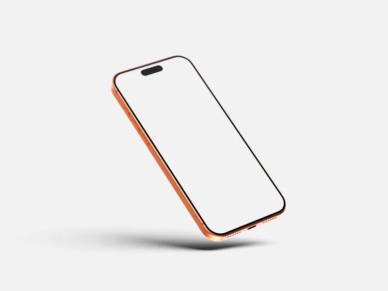 iPhone 17 — Tilted mockup