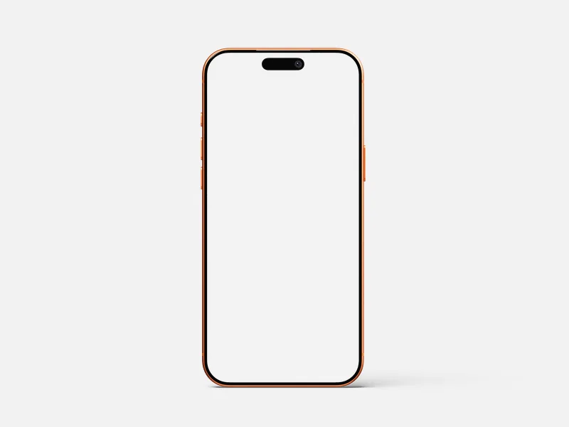 iPhone 17 — Straight on mockup
