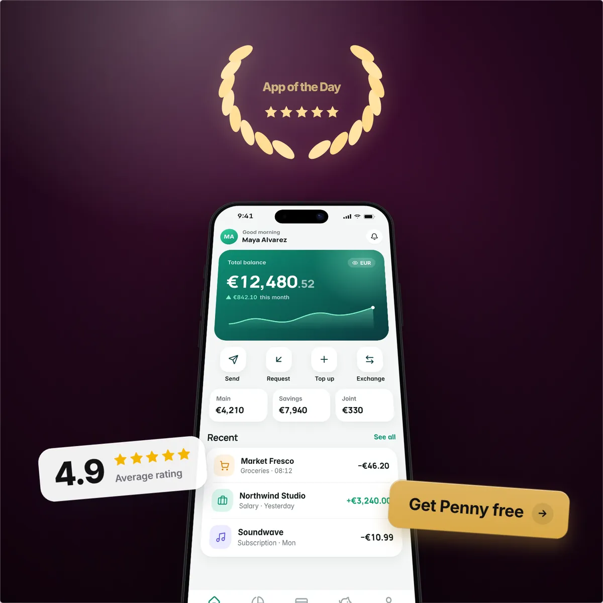 Award Night template — Any app · square post