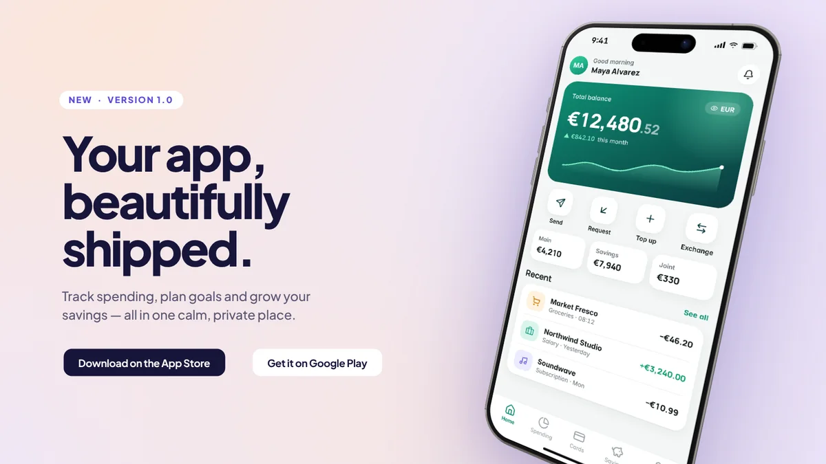 Launch Hero template — Website hero · X / LinkedIn