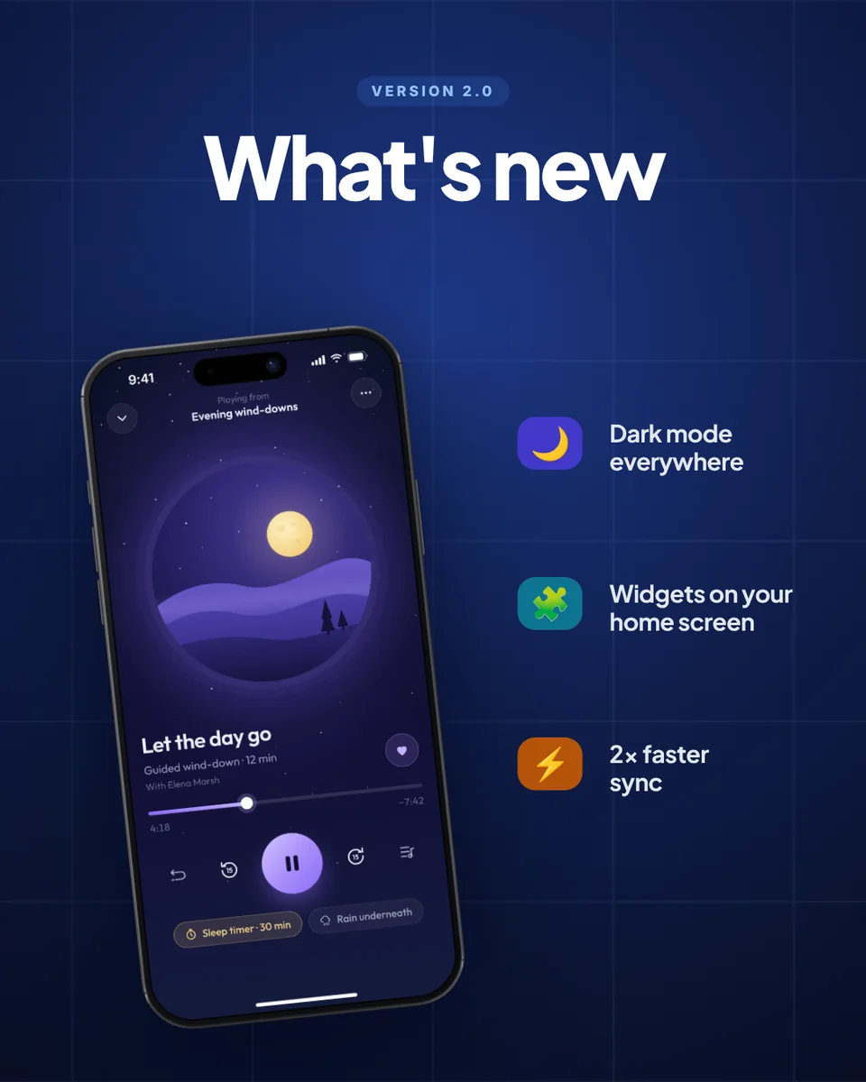 What's New template — Release notes · Instagram